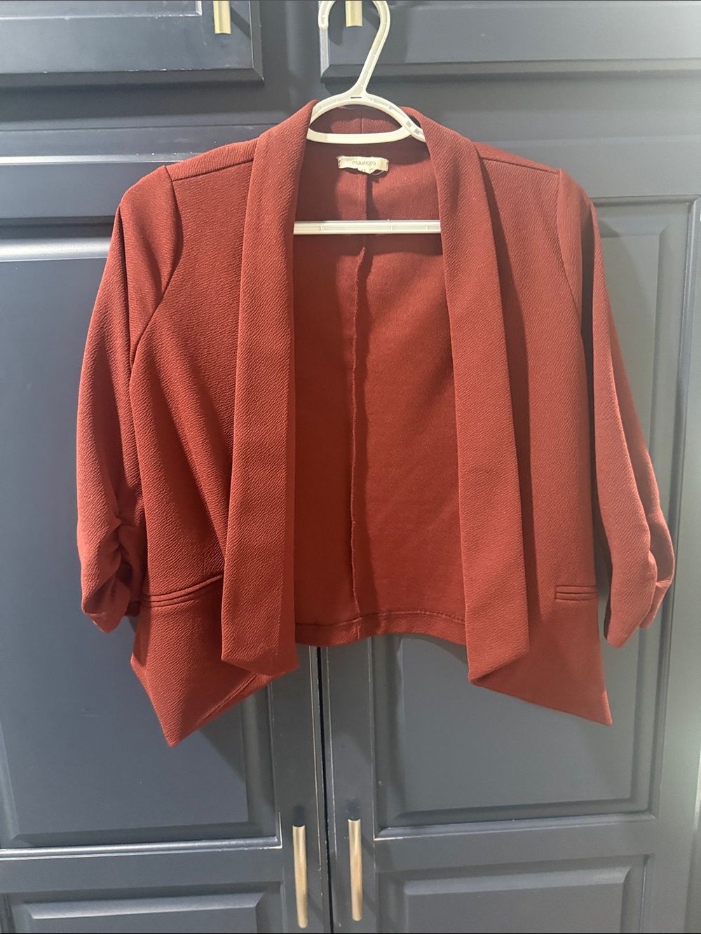 Maurice’s Open-front cropped Blazer